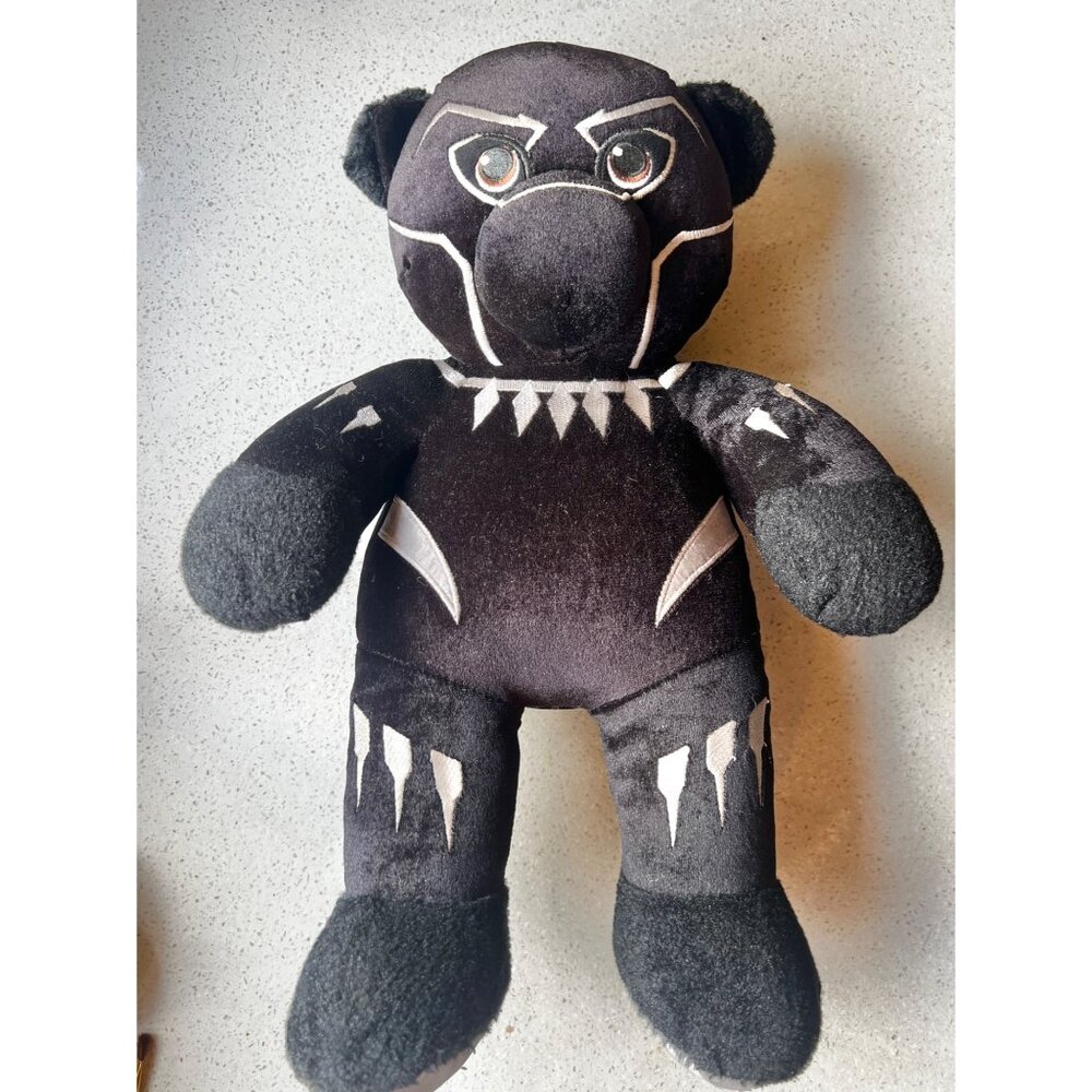 Marvel Black Panther Plush Toy 15" Black & White Stuffed Animal With Superhero - Picture 14 of 14